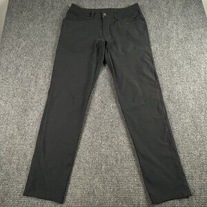 Lululemon ABC Classic Fit 5 Pocket Warpstreme Pant Mens 32 Grey‎ Athleisure Work